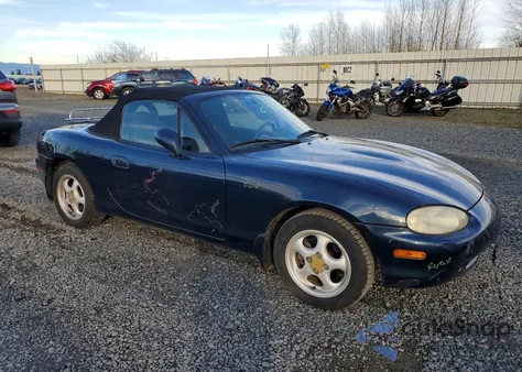 1999 Mazda Mx-5 Miata из США, поврежденный, VIN JM1NB3537X0107934